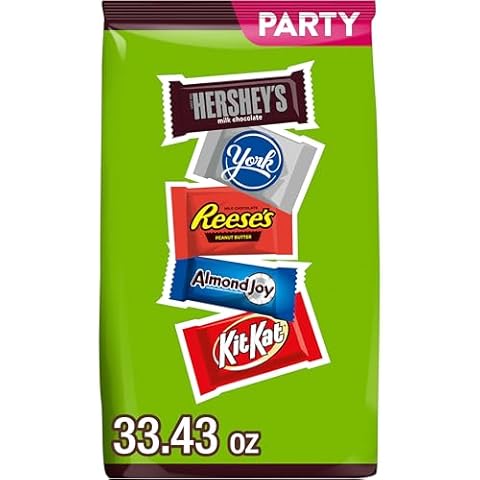 Hershey Assorted Chocolate Flavored Snack Size, Christmas Candy Party Pack, 33.43 oz Cover