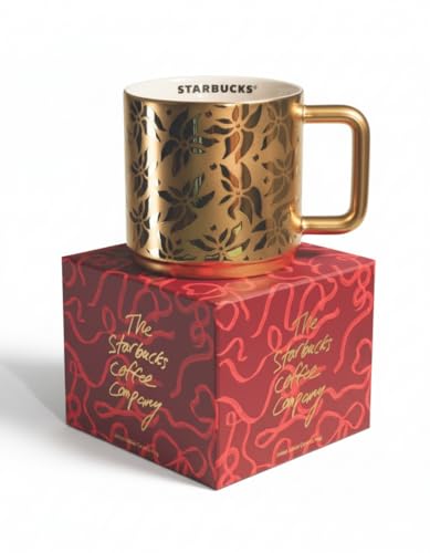 Starbucks Golden Poinsettia Mug