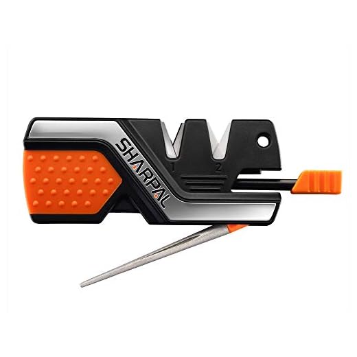 SHARPAL 101N 6 en 1 Afilador de cuchillos, Afilador de navajas, permite reparar, restaurar y afilar rápidamente hojas rectas y dentadas