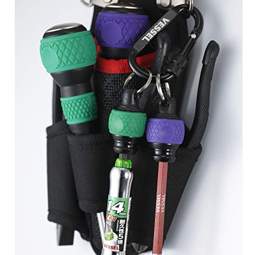 Vessel QB-22K2GV Ball Grip Quick Catcher, lot de 2 porte-embouts compacts - 7