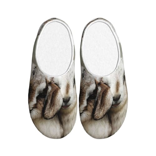 Chaussons en peluche chèvre EdWal taille 39 : l'accessoire idéal pour vos soirées cocooning