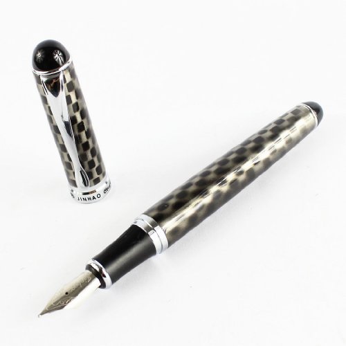 Jinhao Luxury 750 Fountain Pen With Black And Silver Lattice Shape #TOP4