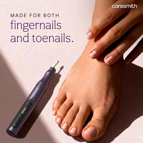 Image of Caresmith Bloom Electric Nail Care Set |Rechargeable Nail Drill Machine | Manicure Pedicure Machine with 7 Interchangeable Heads & 5 Adjustable Speeds | Electric Nail Trimmer, Buffer, Shiner, Shaper and Foot File | Manicure Pedicure Kit for Women