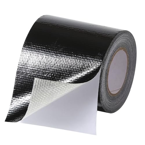 Tarpware RV Awning Repair Tape: 3 x 30FT Black Fabric Heavy Duty Waterproof Patch Kit for Sail Tent Boat Cover Outdoor Repair