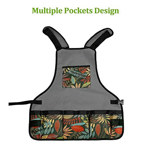 Laelr-Garden-Apron-Oxford-Cloth-Work-Apron-with-Pockets-Adjustable-Tool-Apron-for-Home-Garden-Heavy-Duty-Work-Apron-for-Men-Women-Artist-Apron-for-Painting
