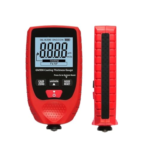 Medidor de Espesor de Pintura para Coche R&D GM998 con Sonda Fe y NFe, Rango 0-1500um miniatura 1