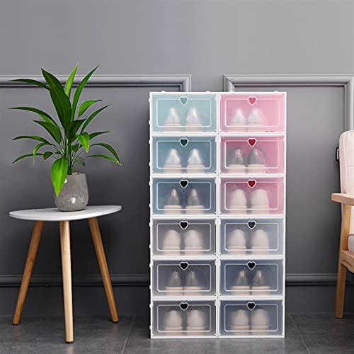 Boîte de rangement de chaussures transparent gain de place armoire dressing - 3