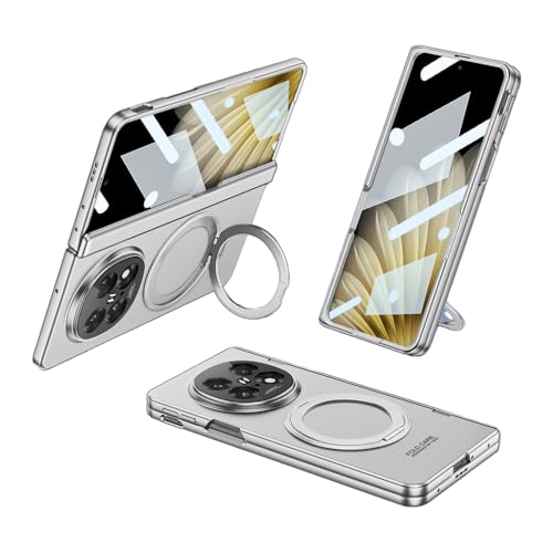 Étui Oppo Find N5 2025 antichoc à support rotatif et film écran intégré
