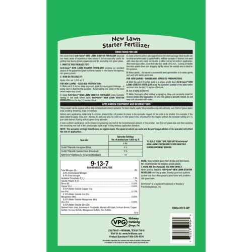 Fertilome (10904) New Lawn Starter Fertilizer 9-13-7 (4 lbs.)
