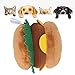 01 Hamburger per Cani, Hamburger Toys Giocattolo da Masticare per Animali Domestici Leggero Soft Touch per la casa