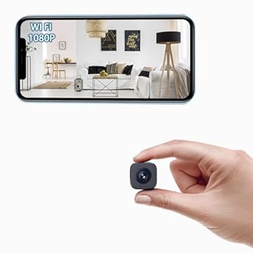 PVZLEXN Telecamera Camera Mini Fili 1080P Wifi Videocamera Registrazione Interno Con Audio da Interno Visione Notturna Rilevamento di Movimento