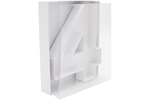 8-Inch Small Cardboard Number 4 with Box and Cover for Candy and Chocolate Packaging