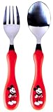 Planet Zak's Good to Go Mickey Mouse Flatware Set, 6-Inch