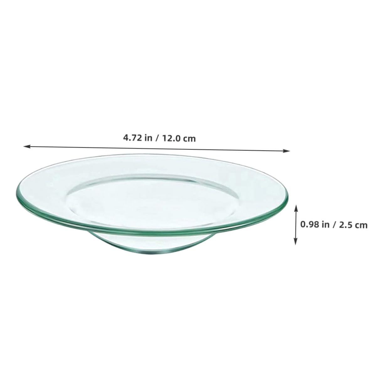VALICLUD 5 Stück Wachsschmelzwärmer Ersatzschalen aus Glas Rund