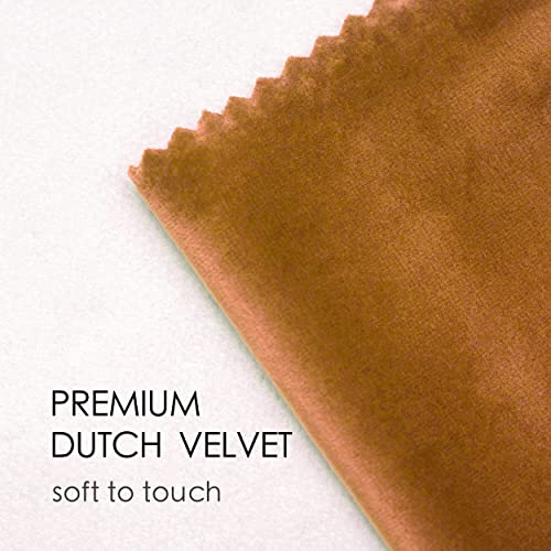 Vitalizart Khaki Velvet Ribbon Set 3/8" x 5Yd x 3 Rolls, Wooden Spool - Image 3
