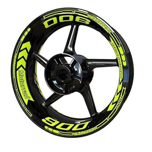 Autocollant roue moto BMW F900R roulez la nuit en sécurité avec des jantes lumineuses