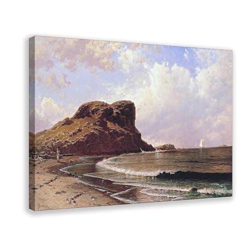 Décoration murale salon et bureau : grande toile marine Castle Rock Nahant 61 x 91,4 cm