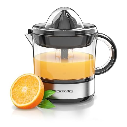 Exprimidor de Naranjas Eléctrico, Espremedor Citrinos Eléctrico Contenedor Transparente 700 m sin BPA 2 Conos de Exprimido, Motor con 2 sentidos de giro izquierda/derecha Cantidad de Pulpa Ajustable