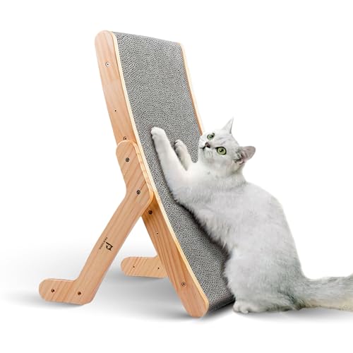 Pawvana Cat Scratching Board & Lounger with Wood Frame