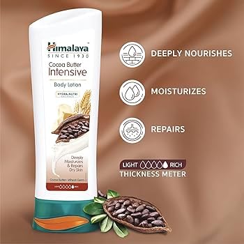 Image of Himalaya Cocoa Butter Intensive Body Lotion, Deeply Moisturizes & Repairs Dry Skin, with Wheat Germ, Hydra-Nutri Balance 400ml. (Peck of.1)