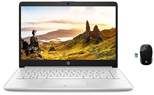 Image of HP 14s cf3006tu 14-inch Laptop (Core i3-1005G1 /4GB /1TB HDD /Windows 10 Home /Intel UHD Graphics), Natural Silver and Wireless Mice Combo