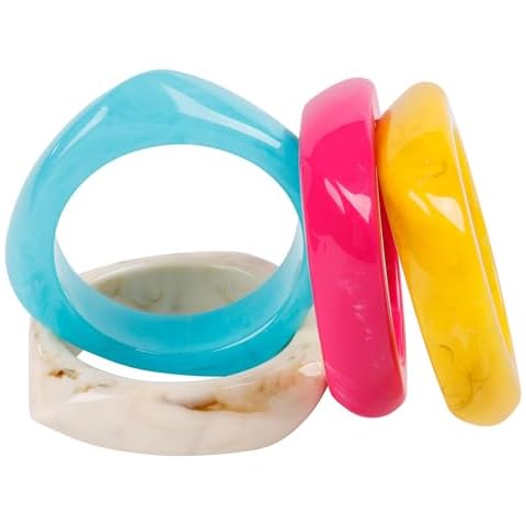 Panidac Colorful Square Resin Bangles Cover