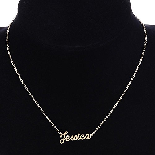 BESTVECH Golden Titanium Steel Necklace 