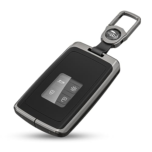 Voiture Clé Étui Coque Compatible avec Renault Cas de Couverture de Clé de Voiture en Alliage de Zinc pour Renault Clio Scenic Megane Duster Sandero Captur...
