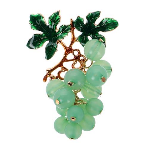 Broche de raisin pour femmes et bijoux de Noël élégants en résine