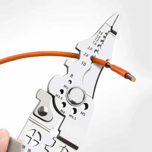 Image of Multifunction Wire Stripper and Cutter Plier, Wire Crimping Tool, Cable Cutter, Wire Stripping Plier, Multipurpose Electrician Tool for Cutting, Stripping, Crimping and Gripping Wires(all in one)