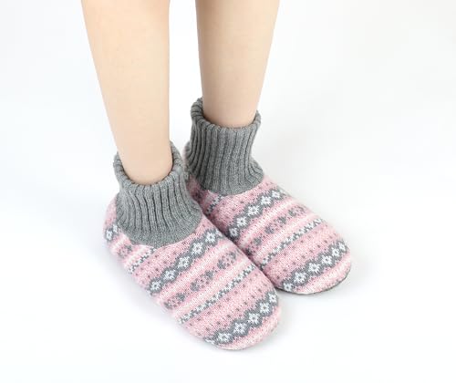 Panda Bros Slipper Socks for Women With Grippers, Fuzzy Womens Slipper Booties With Non Slip Bottoms, Cozy Warm House Slippers2