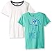 Produktbild LOOK by crewcuts Jungen T-Shirts, Kurzarm, 2er-Pack, unifarben/bedruckt, Ivory/Look at Me, 8
