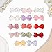 28 Pack 2'' Mini Bow Snap Clips,Baby Girls Grosgrain Ribbon Bows Tiny Hair Clips Fine Hair for Girls Infants Toddlers
