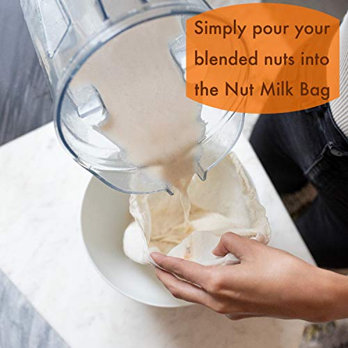 Nut Milk Bags (2 Pack), 14"x14" - Image 7