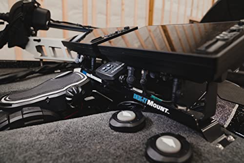 Image of PROcise DEK-It Fish Finder Mounts for Boats, Dual Unit, Low Profile Deck Fish Finder Mount, Depth Finder Mount and Other Fishing Accessories, Marine-Grade Aluminum, Secure and Rust-Proof