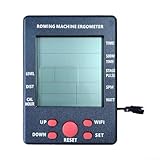 Medidor electrónico completo de fitness portátil compatible con múltiples máquinas de ejercicio en interiores, incluyendo modelos de remo