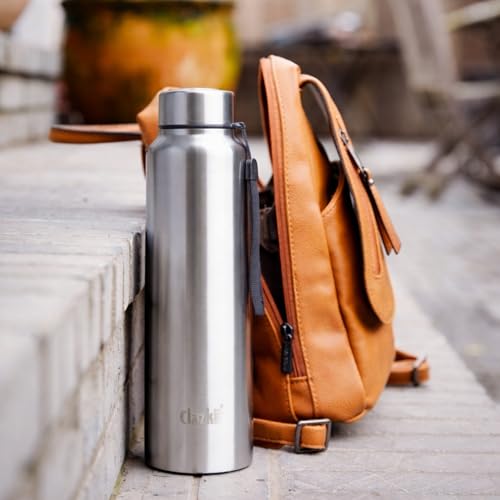 Clazkit Water Bottle Stainless Steel Sports/Fridge Bottle with Leak Proof Lid | Single Wall | For Home, Office, Gym, Travelling | Lightweight | BPA Fr