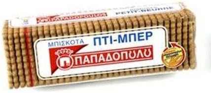 Petit Beurre (Pti-ber) - Papadopoulou Greek Biscuits 3 X 225g