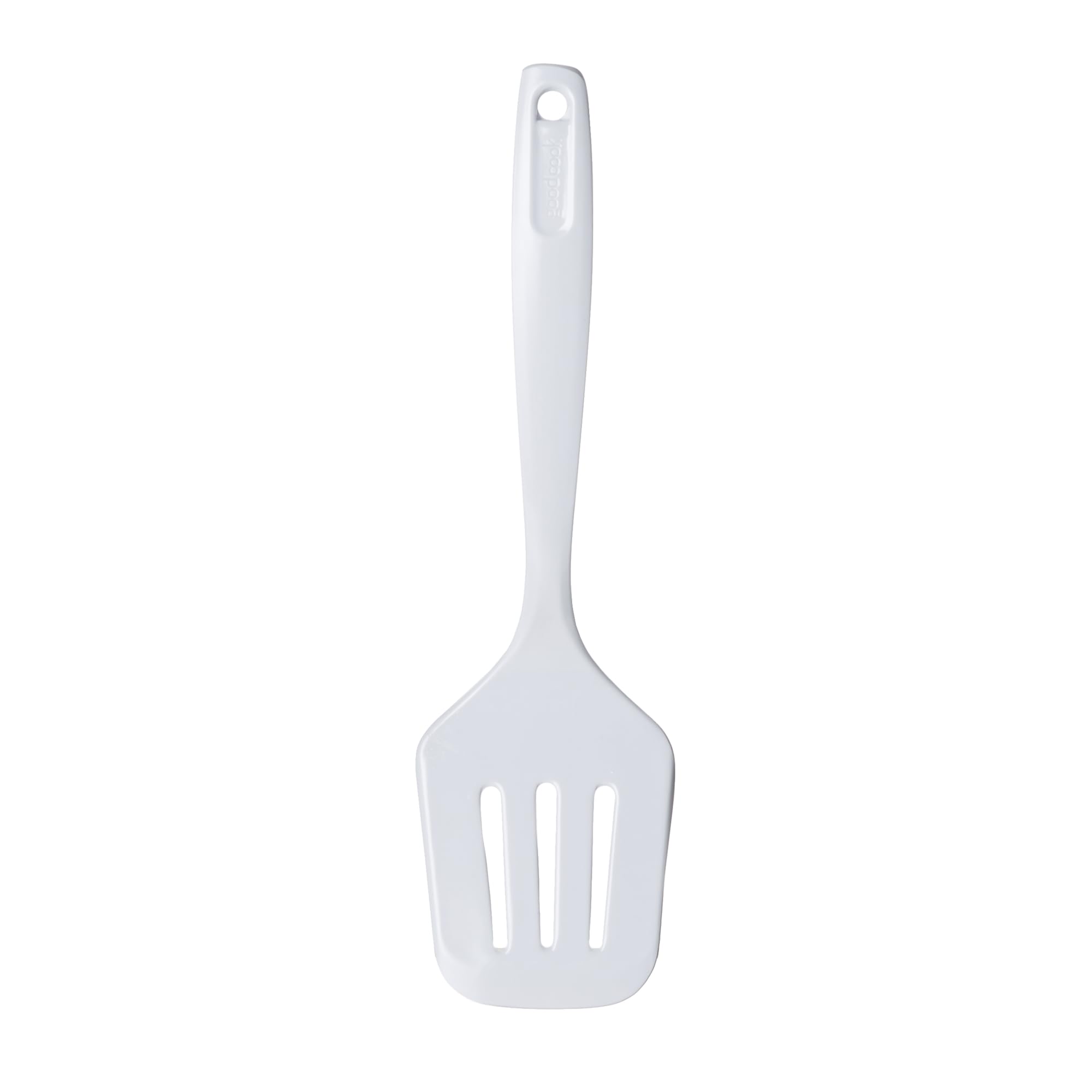 Good Cook Klassischer Pfannenwender mit Schlitzen, Melamin, 30,5 cm, Weiß