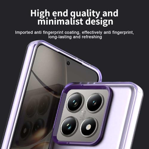Compatible with Xiaomi 14T 5G Case Cover,Supports Wireless Charging,Shockproof Magnetic Phone Case,Compatible with Xiaomi 14T 5G Case Purple