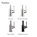 hansgrohe Talis C Stainless Steel High Arc Kitchen Faucet, Kitchen Faucets with Pull Down Sprayer, Faucet for Kitchen Sink, Magnetic Docking Spray Head, Stainless Steel Optic 04215800