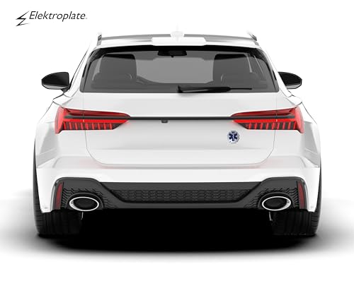 Image of Elektroplate EMS Star of Life Symbol OEM Chrome Emblem for Cars, Trucks, and All Auto | Universal Fit at 2.8 inch x 2.8 inch | Weatherproof