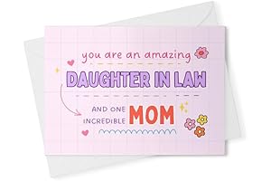 Remarkable Daughter-in-Law, Incredible Mom Greeting Card