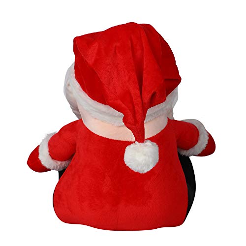 Image of HUG 'n' FEEL SOFT TOYS Santa Claus Soft Toys, Baby Toys, Kids Toy, Soft Toy, Toy for Girl, Birthday Gift for Girl, Christmas Decorations for Home, Toy Gift for Girls, Toys Gift Items, (35cm, Red)