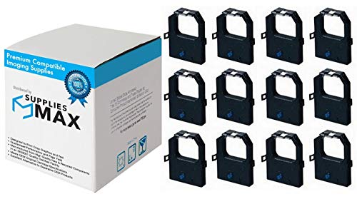 Cintas de impresora compatibles SuppliesMAX IBM 12 pack negra miniatura 1