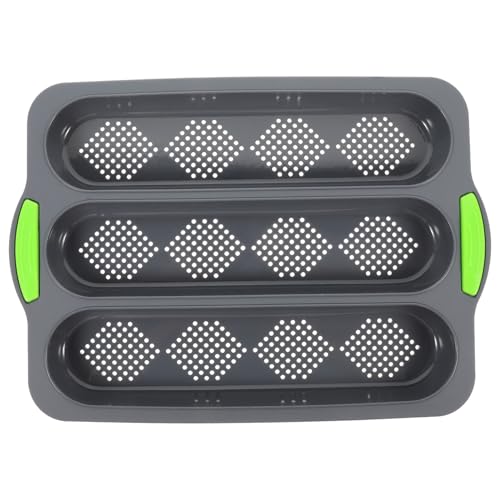 Mikinona Silicone Baking for Nonstick Bread Tray Slots Baking Pan for Homemade French Bread Easy to Clean and