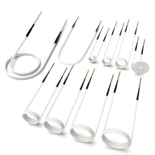 10Pcs Induction Heater Coil Kit Screw Descaling Coils with 10 Different Sizes Flexible and Durable for Magnetic Induction Heaters Removing Rusty Bolts and Nuts