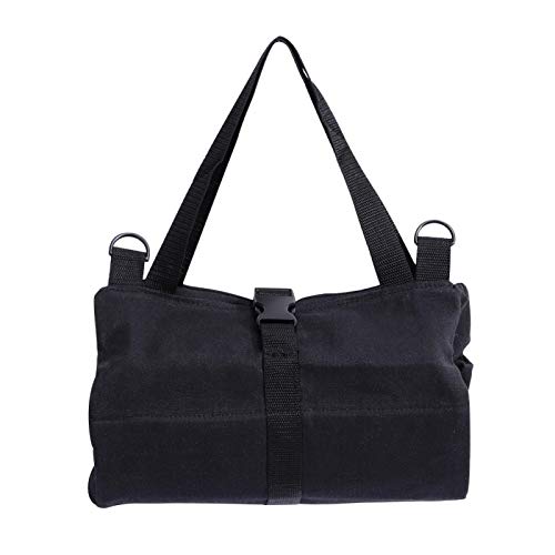 Nikou Tool Roll Up Bag Black Hanging Storage Case Durable Roll Up Pouch Canvass Zipper Carrier Tote
