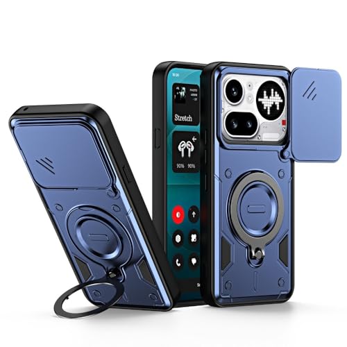 Coque Nothing Phone (4a) Pro antichoc anneau rotatif et protège caméra coulissant