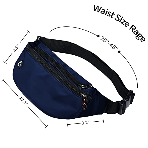 Image of Fanny Packs for Men and Women, Water-Repellent Sports Waist Pack Bag for Travel Hiking Running Hands-free